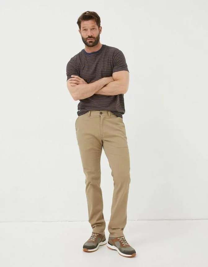 Fatface Trousers and Chinos Heyshott Slim Textured Chinos Dark Stone 8211 Men