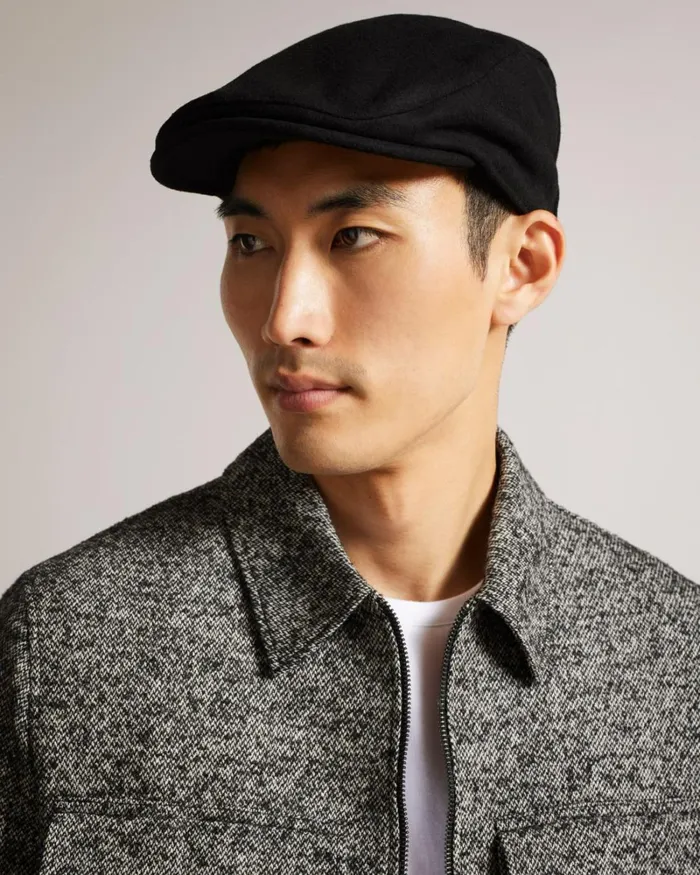 Flat Cap Black Men Ted Baker Hats and Caps Flat Cap Black Men Ted Baker Hats and Caps