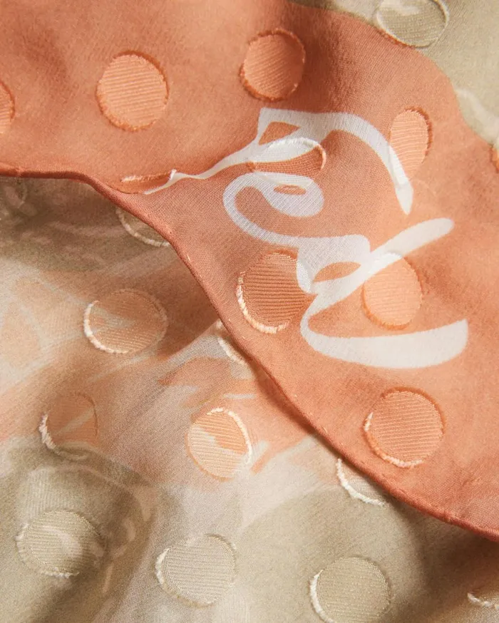 Floral Printed Long Scarf Coral Women Ted Baker Scarves Floral Printed Long Scarf Coral Women Ted Baker Scarves