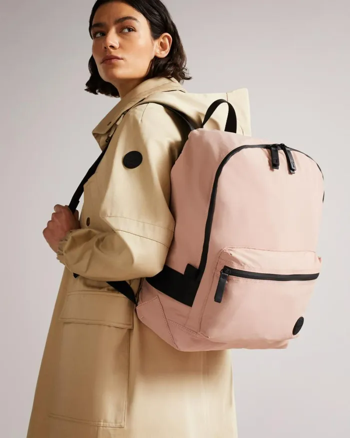 Foldaway Backpack Pale Pink Women Ted Baker Bags