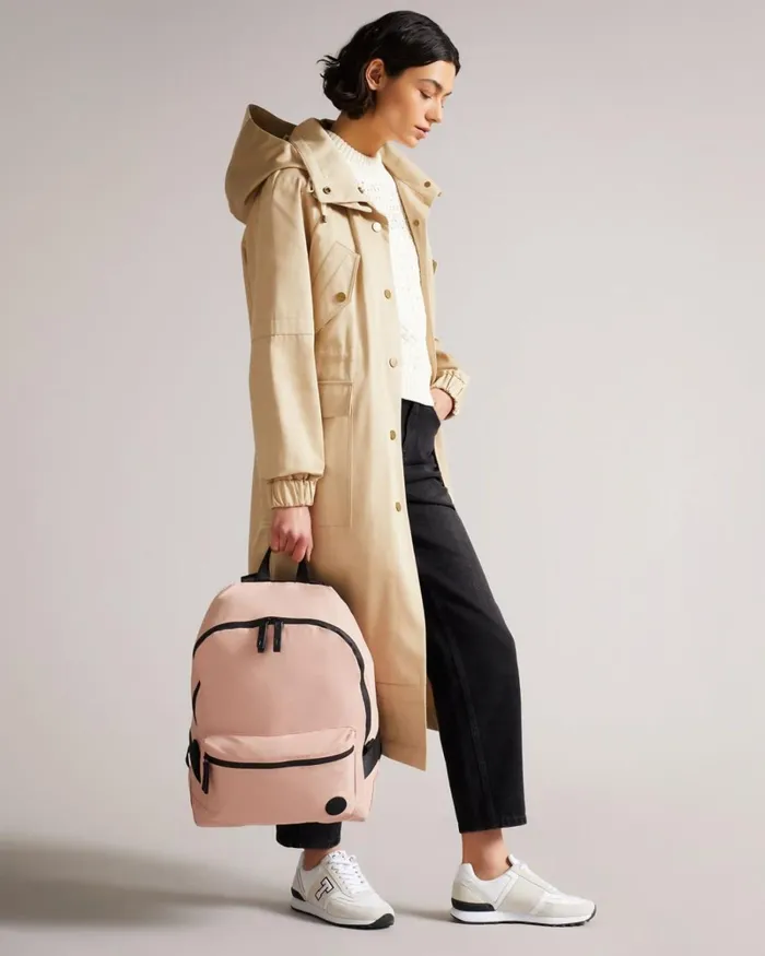 Foldaway Backpack Pale Pink Women Ted Baker Bags
