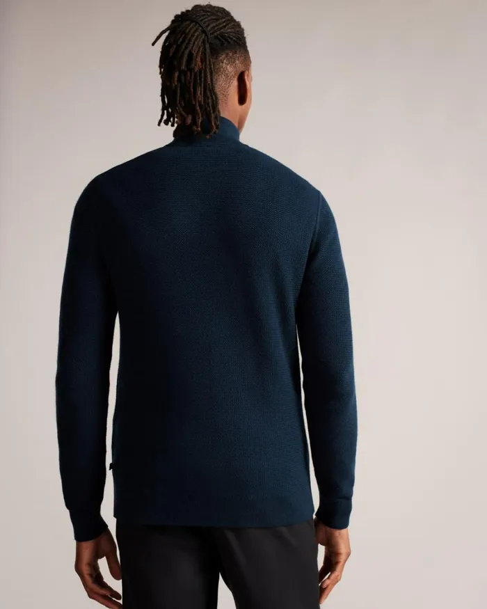 Half Zip Funnel Neck Jumper Navy Men Ted Baker Sweaters Half Zip Funnel Neck Jumper Navy Men Ted Baker Sweaters