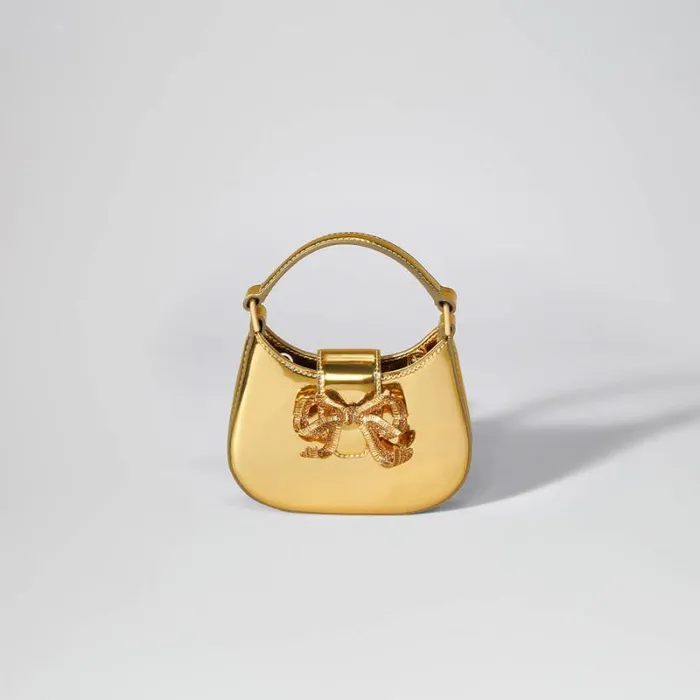 Handbags Woman SelfPortrait Black Crescent Bow Mini Shoulder Bag Handbags Woman SelfPortrait Black Crescent Bow Mini Shoulder Bag
