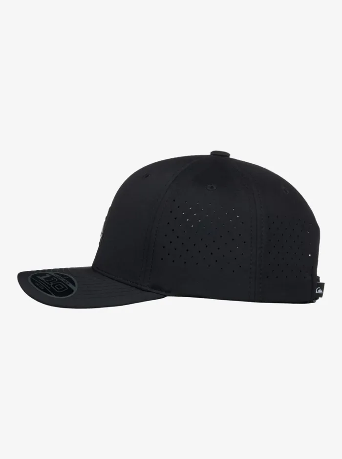 Hats Men Quiksilver Adapted Flexfit Hat Black Hats Men Quiksilver Adapted Flexfit Hat Black