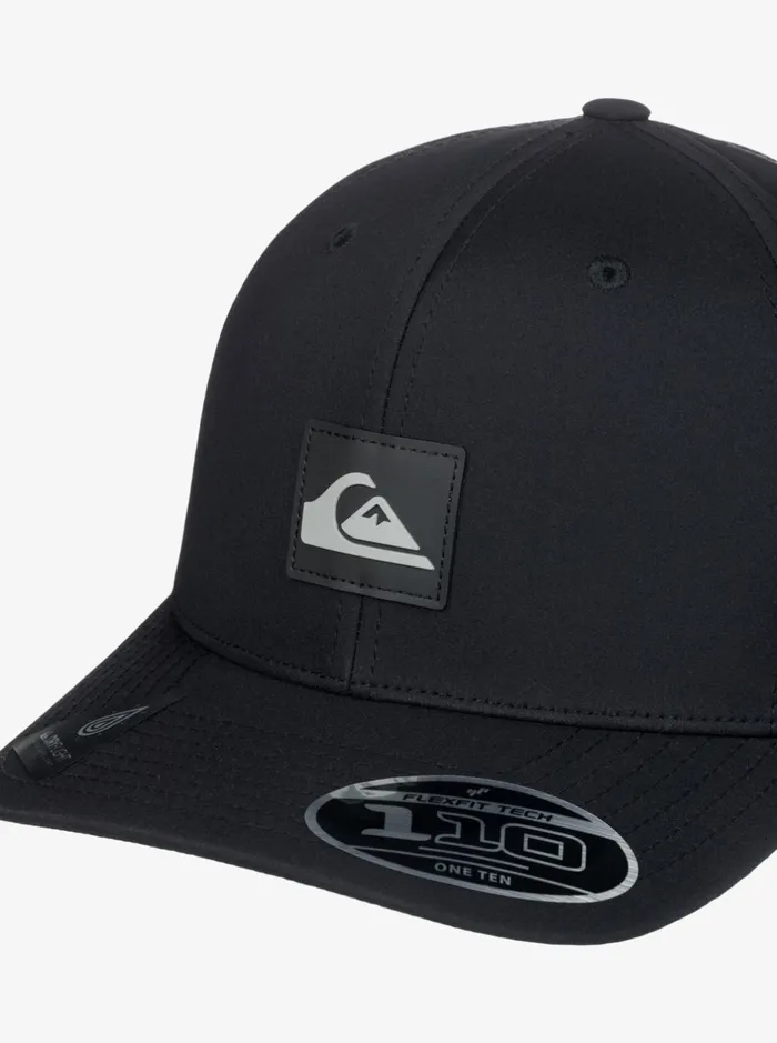 Hats Men Quiksilver Adapted Flexfit Hat Black Hats Men Quiksilver Adapted Flexfit Hat Black