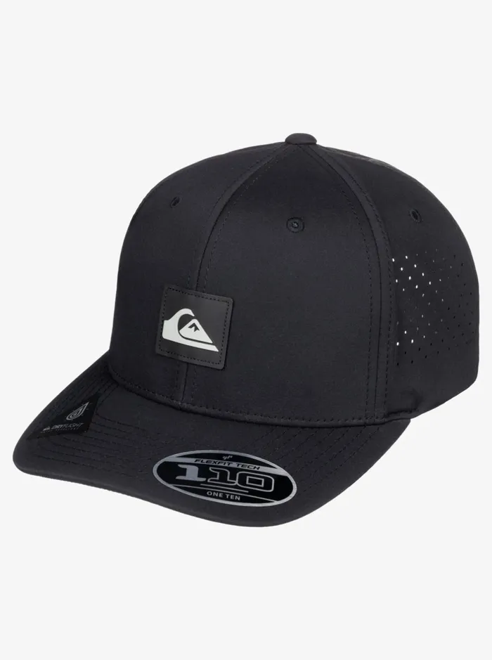 Hats Men Quiksilver Adapted Flexfit Hat Black Hats Men Quiksilver Adapted Flexfit Hat Black
