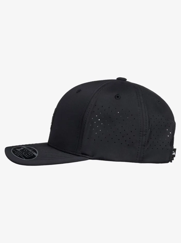 Hats Men Quiksilver Adapted Flexfit Hat Black Hats Men Quiksilver Adapted Flexfit Hat Black
