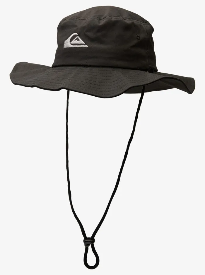 Hats Men Quiksilver Bushmaster Safari Boonie Hat Black Hats Men Quiksilver Bushmaster Safari Boonie Hat Black