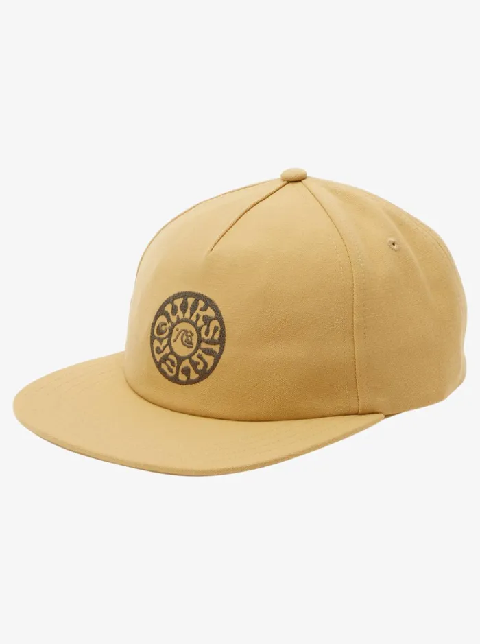 Hats Men Quiksilver Earth Tripper Snapback Hat Mustard