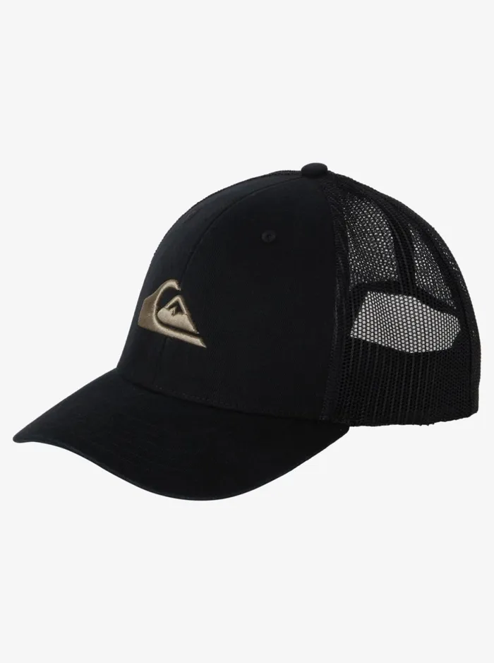 Hats Men Quiksilver Grounder Trucker Hat Black