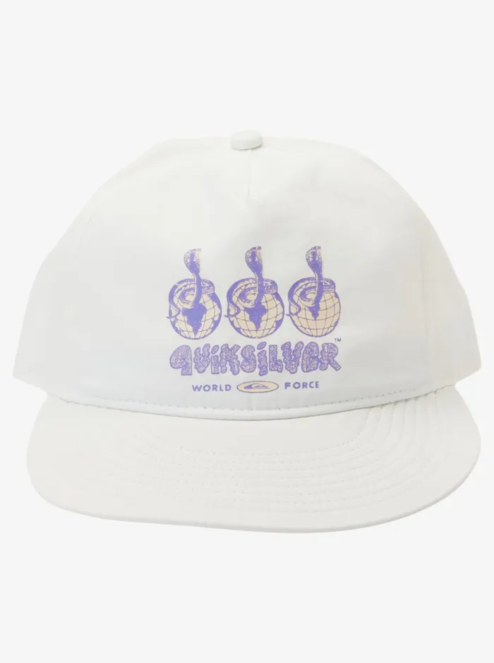 Hats Men Quiksilver Nylo Cap Snapback Hat Snow White Hats Men Quiksilver Nylo Cap Snapback Hat Snow White