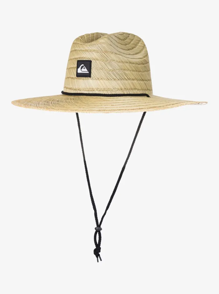 Hats Men Quiksilver Pierside Straw Lifeguard Hat Natural