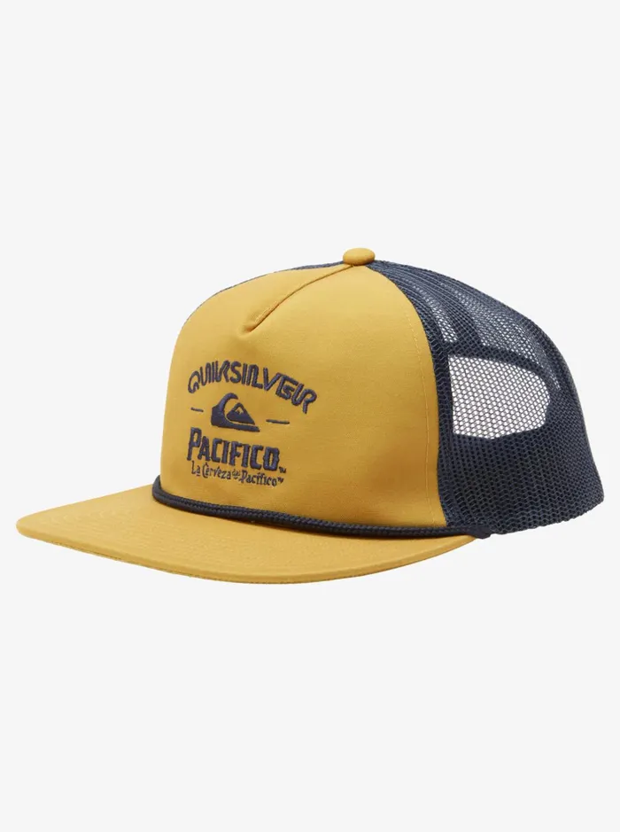 Hats Men Quiksilver Quiksilver X Pacifico Cervesa Trucker Hat Goldie