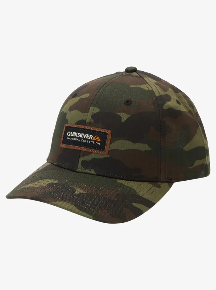 Hats Men Quiksilver Waterman Bar Manager Snapback Hat Woodland Camo