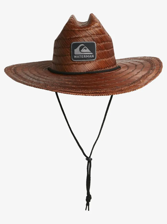 Hats Men Quiksilver Waterman Waterman The Tier Straw Lifeguard Hat Dark Brown Hats Men Quiksilver Waterman Waterman The Tier Straw Lifeguard Hat Dark Brown