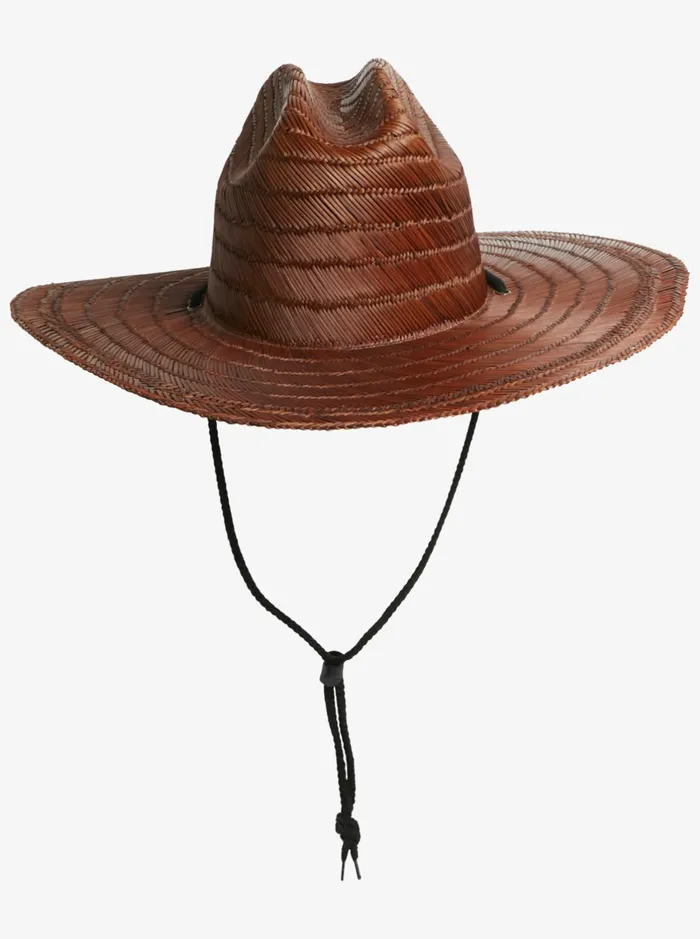 Hats Men Quiksilver Waterman Waterman The Tier Straw Lifeguard Hat Dark Brown Hats Men Quiksilver Waterman Waterman The Tier Straw Lifeguard Hat Dark Brown