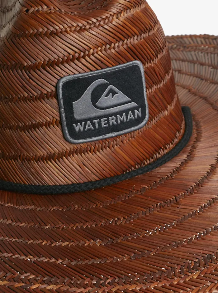 Hats Men Quiksilver Waterman Waterman The Tier Straw Lifeguard Hat Dark Brown Hats Men Quiksilver Waterman Waterman The Tier Straw Lifeguard Hat Dark Brown