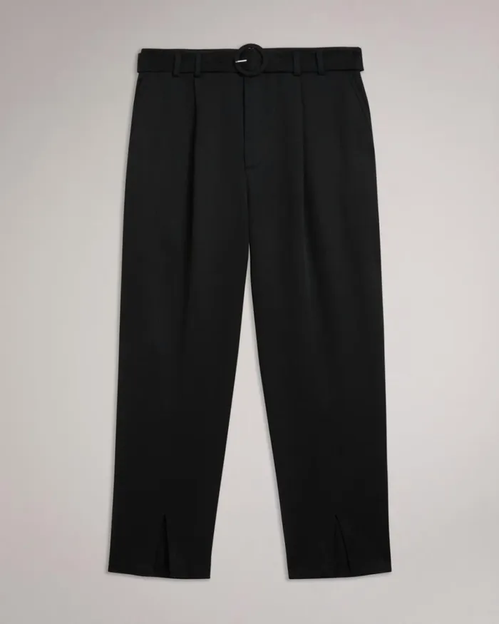 High Waist Carrot Leg Trousers Black Women Ted Baker Clothing