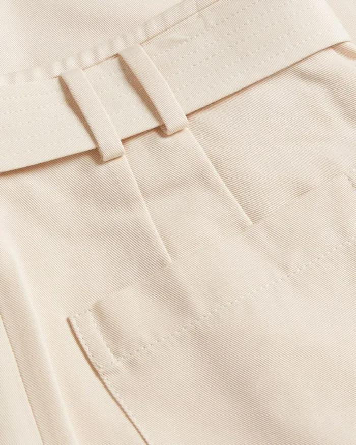 High Waist Carrot Leg Trousers Ivory Women Ted Baker Clothing