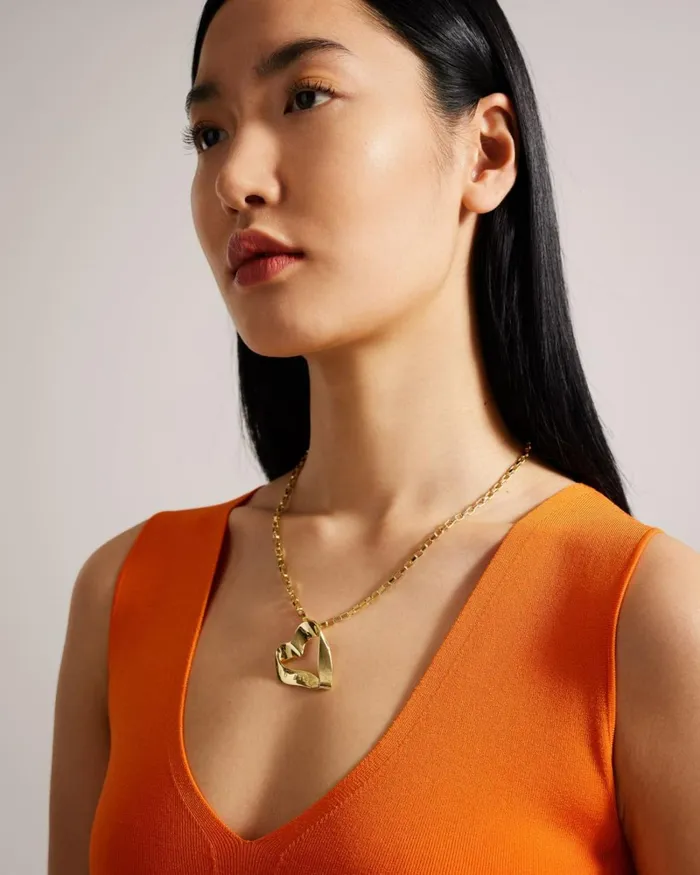 Infinity Heart Pendant Necklace Gold Color Women Ted Baker Jewelry Infinity Heart Pendant Necklace Gold Color Women Ted Baker Jewelry