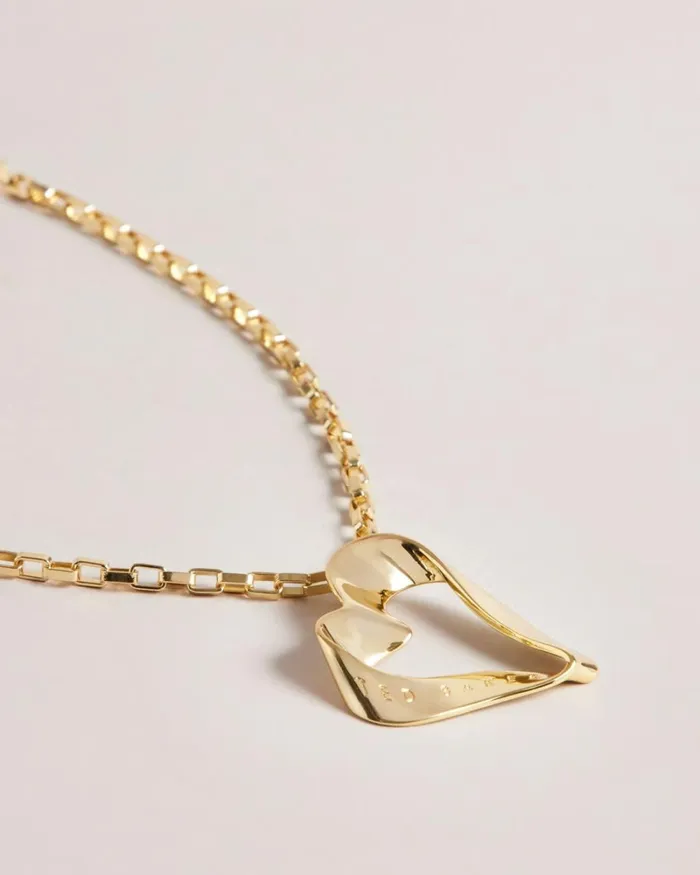 Infinity Heart Pendant Necklace Gold Color Women Ted Baker Jewelry Infinity Heart Pendant Necklace Gold Color Women Ted Baker Jewelry