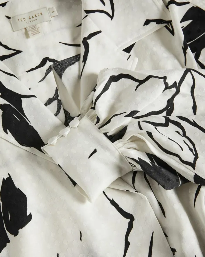 Integral Wrap Detail Top With Belt White Women Ted Baker Tops and TShirts Integral Wrap Detail Top With Belt White Women Ted Baker Tops and TShirts
