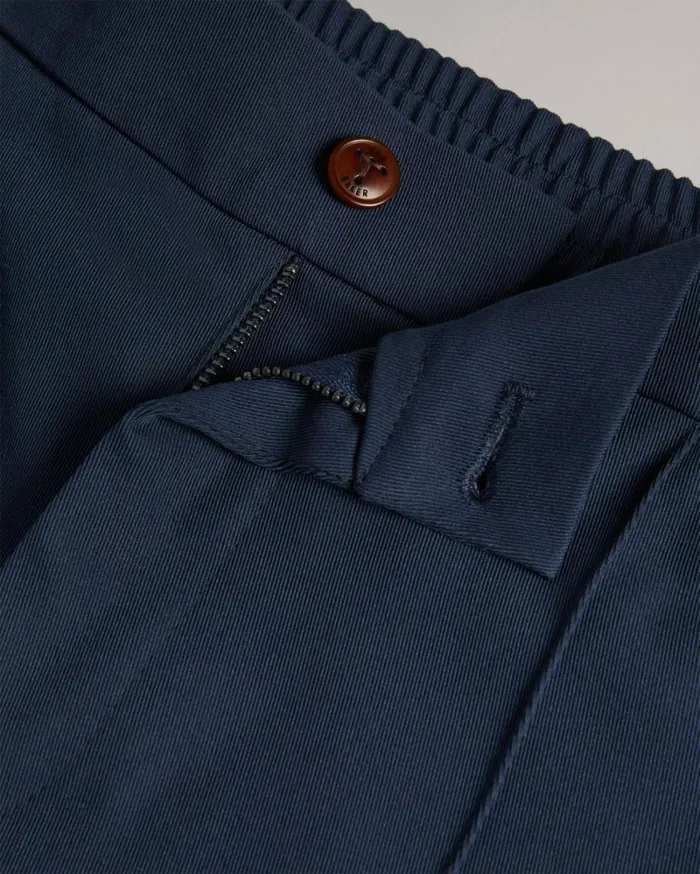 Irvine Slim Fit Elasticated Trousers Navy Men Ted Baker Clothing Irvine Slim Fit Elasticated Trousers Navy Men Ted Baker Clothing