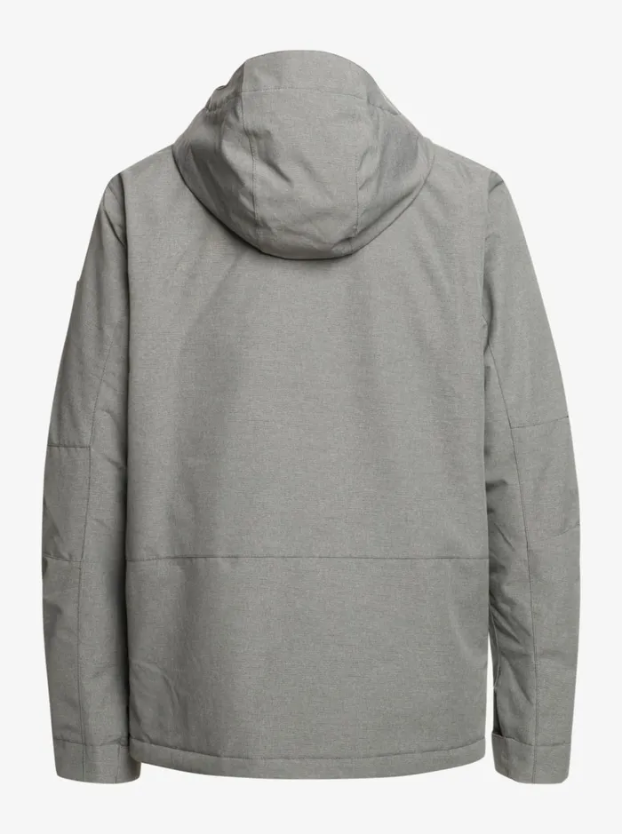Jackets Men Quiksilver Mission Solid Insulated Grey Snow Jacket Heather Grey Jackets Men Quiksilver Mission Solid Insulated Grey Snow Jacket Heather Grey