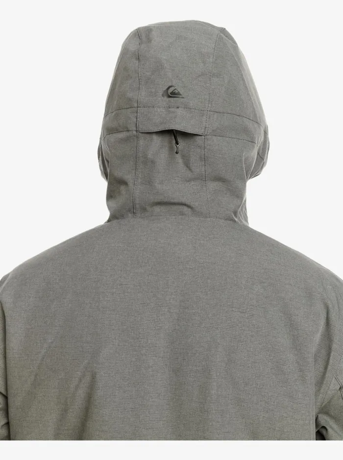 Jackets Men Quiksilver Mission Solid Insulated Grey Snow Jacket Heather Grey Jackets Men Quiksilver Mission Solid Insulated Grey Snow Jacket Heather Grey