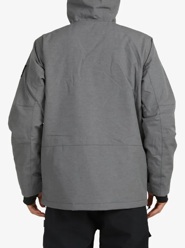 Jackets Men Quiksilver Mission Solid Insulated Grey Snow Jacket Heather Grey Jackets Men Quiksilver Mission Solid Insulated Grey Snow Jacket Heather Grey