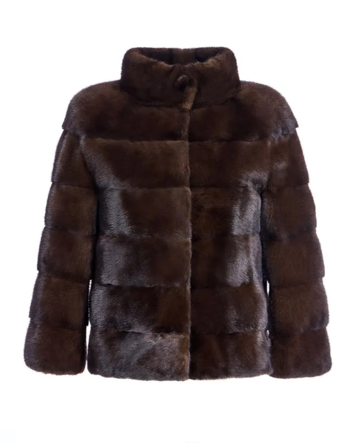Jackets Women039s Maximilian Horizontal Mink Jacket