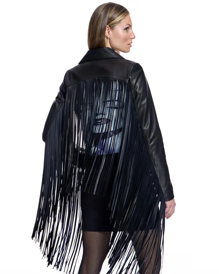 Jackets Women039s Maximilian Leather Jacket With Fringes