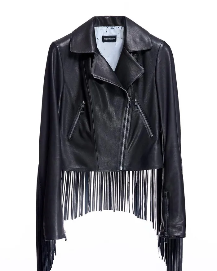Jackets Women039s Maximilian Leather Jacket With Fringes