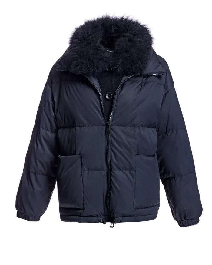 Jackets Women039s Maximilian Polyblend Jacket With Cashmere Lamb Trim