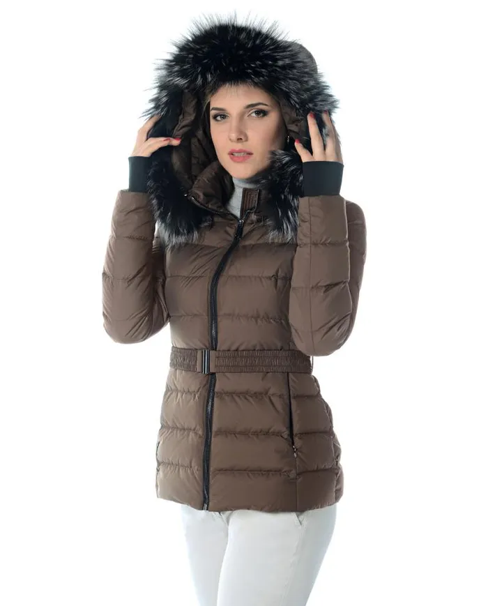 Jackets Women039s Maximilian Polyester Jacket With Detachable Fox Trim Hood