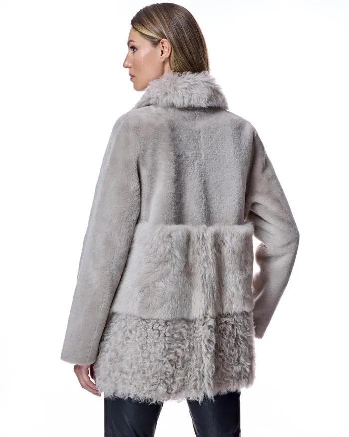 Jackets Women039s Maximilian Reversible Mixed Media Shearling Jacket