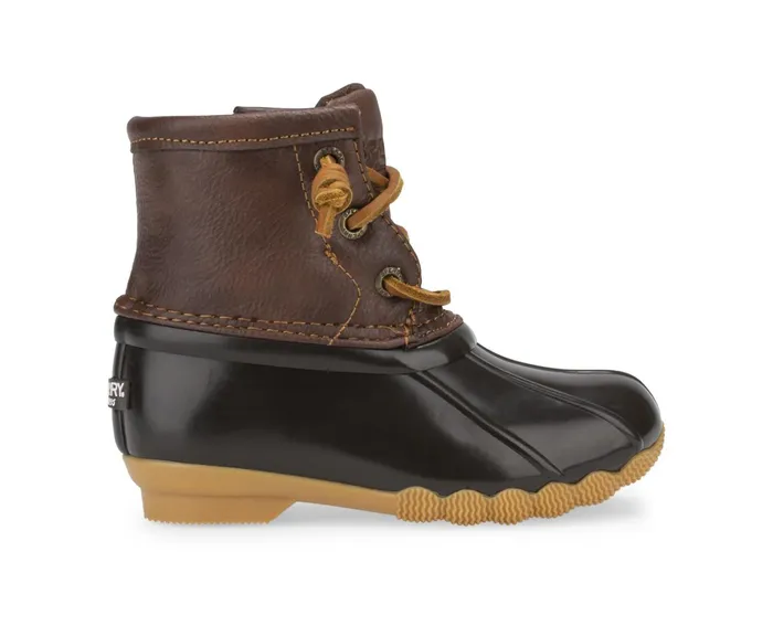 Kids Saltwater Duck Boot Brown Sperry Boots