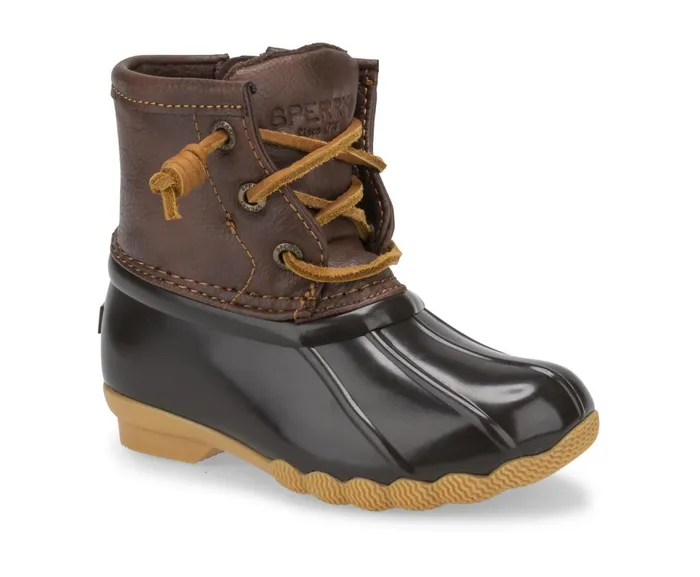 Kids Saltwater Duck Boot Brown Sperry Boots Kids Saltwater Duck Boot Brown Sperry Boots