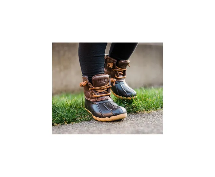 Kids Saltwater Duck Boot Brown Sperry Boots Kids Saltwater Duck Boot Brown Sperry Boots