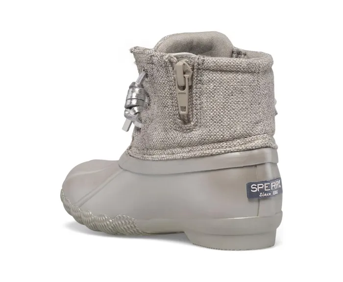 Kids Saltwater Junior Duck Boot Grey Sperry Boots Kids Saltwater Junior Duck Boot Grey Sperry Boots