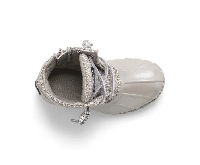 Kids Saltwater Junior Duck Boot Grey Sperry Boots Kids Saltwater Junior Duck Boot Grey Sperry Boots