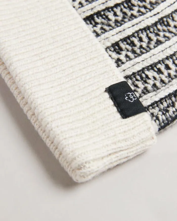 Knitted Bobble Hat Black Men Ted Baker Hats and Caps Knitted Bobble Hat Black Men Ted Baker Hats and Caps