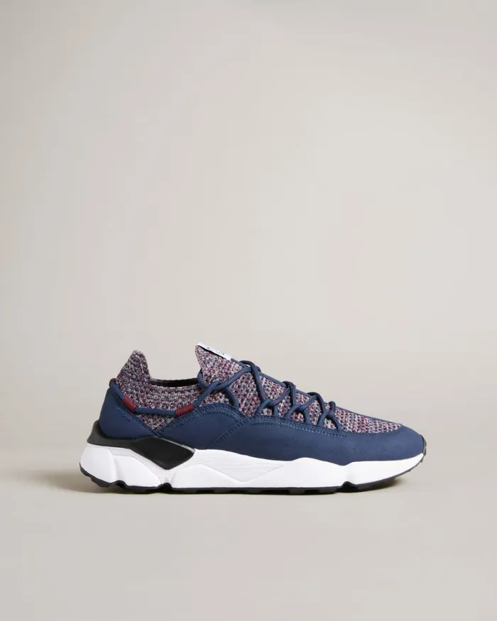 Knitted Trainers Navy Men Ted Baker Sneakers