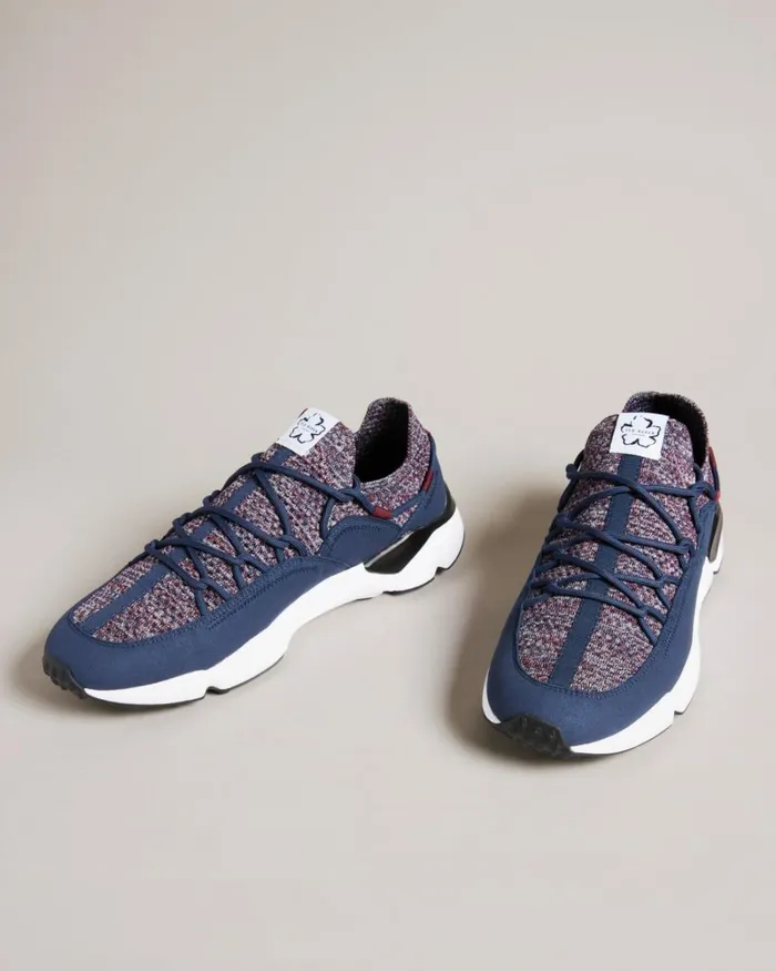 Knitted Trainers Navy Men Ted Baker Sneakers