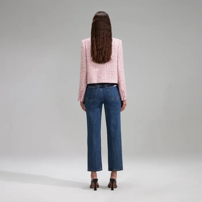 Knitwear Woman SelfPortrait Black Sequin Knit Jacket Knitwear Woman SelfPortrait Black Sequin Knit Jacket