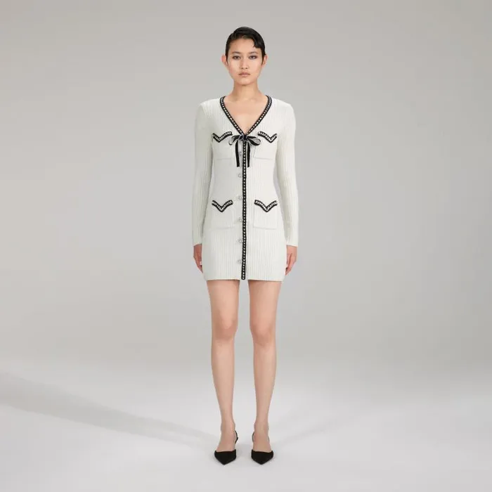Knitwear Woman SelfPortrait Cable Knit Cardigan Knitwear Woman SelfPortrait Cable Knit Cardigan