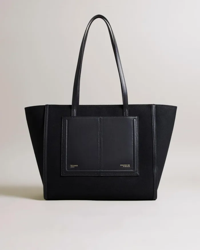 Large Canvas Tote Bag JetBlack Women Ted Baker Bags Large Canvas Tote Bag JetBlack Women Ted Baker Bags