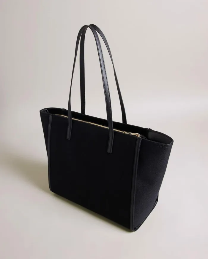 Large Canvas Tote Bag JetBlack Women Ted Baker Bags Large Canvas Tote Bag JetBlack Women Ted Baker Bags