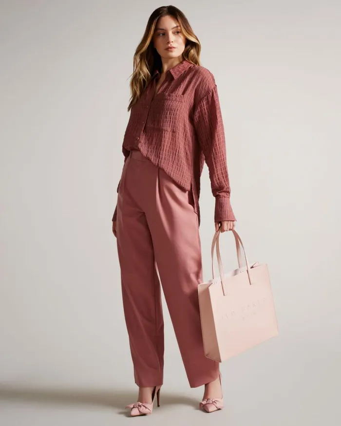 Large Crosshatch Icon Bag Pink Women Ted Baker Bags Large Crosshatch Icon Bag Pink Women Ted Baker Bags
