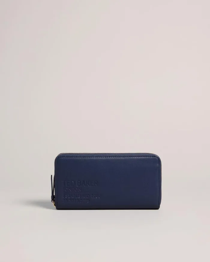 Large Zipup Purse Navy Women Ted Baker Wallets and Card Holders